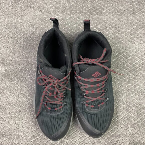 Columbia Facet 60 Outdry Shoes Boots Men's 8.5 Black Techlite Omni Grip Hiking - Picture 2 of 16